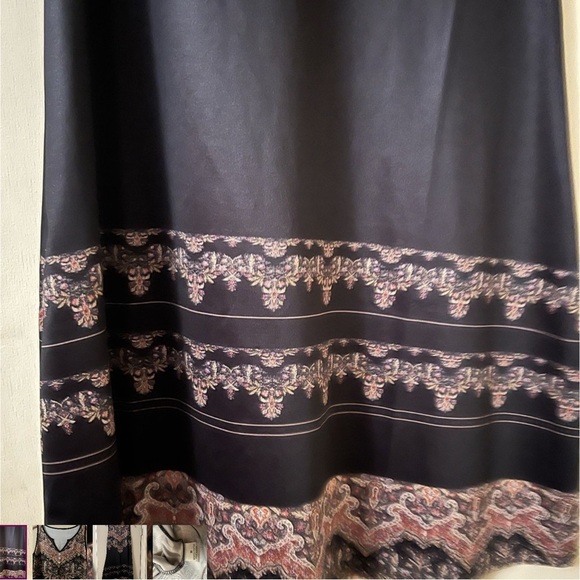 Dress of Elegant Black, Brown and Gold Gradient Fabric Medium - Picture 3 of 5